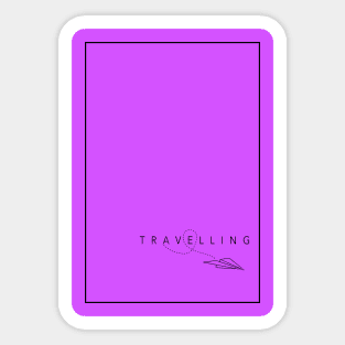 Travelling simple text Sticker